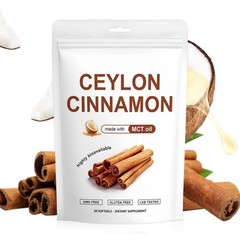 Ceylon Cinnamon 7200mg Equivalent Softgels MCT Oil Highly Bioavailable 30 Count