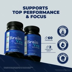 Brain Vex Advanced, BrainVex Advanced Formula for Memory & Brain Health -3PK