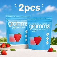 Gramms Strawberry Flavor Grass-Fed Clear Whey Isolate Protein Powder – 910g