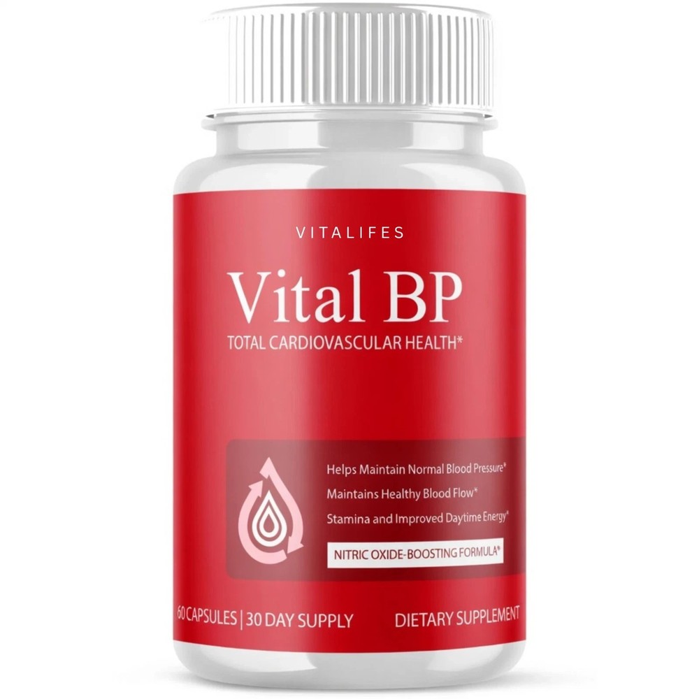 (1 Pack) Vital BP Advanced Blood Support Vitamin Formula VitalBP (60 Capsules)
