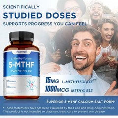 L-Methylfolate 5-MTHF 120pcs – Balanced Mood, Support Brain and Heart Health