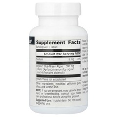 2 X Source Naturals, Blue-Green Algae, 500 mg, 100 Tablets