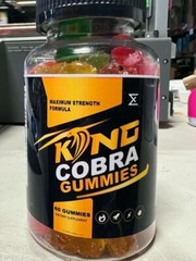 (1 Bottle) OFFICIAL King Cobra Gummies for Men, KingCobra Male Gummies Formula