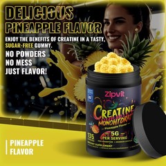 Zipvit Creatine Monohydrate Gummies Nsf Certified Creatine Gummy 5G Dose For