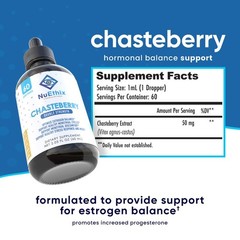 NuEthix Chasteberry Double Strength 60 Servings 2.03 oz – NEW Sealed Exp. 10/26
