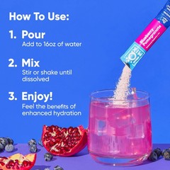 IQMIX Hydration Electrolyte Powder – 4-in-1 Formula for 8 Count (Pack of 1)