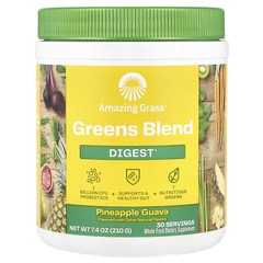 Greens Blend, Digest, Pineapple Guava, 7.4 oz (210 g)