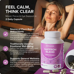 Rosabella Saffron Blend For Positive Mood & Stress Support Vegan Gluten-Free