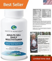 50+ Daily Vitamins – 120 Count for Brain, Energy, and Immunity Support
