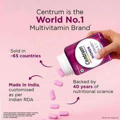 Centrum Women Multivitamin Tablets 50 Count With 23 Vital Nutrients Veg