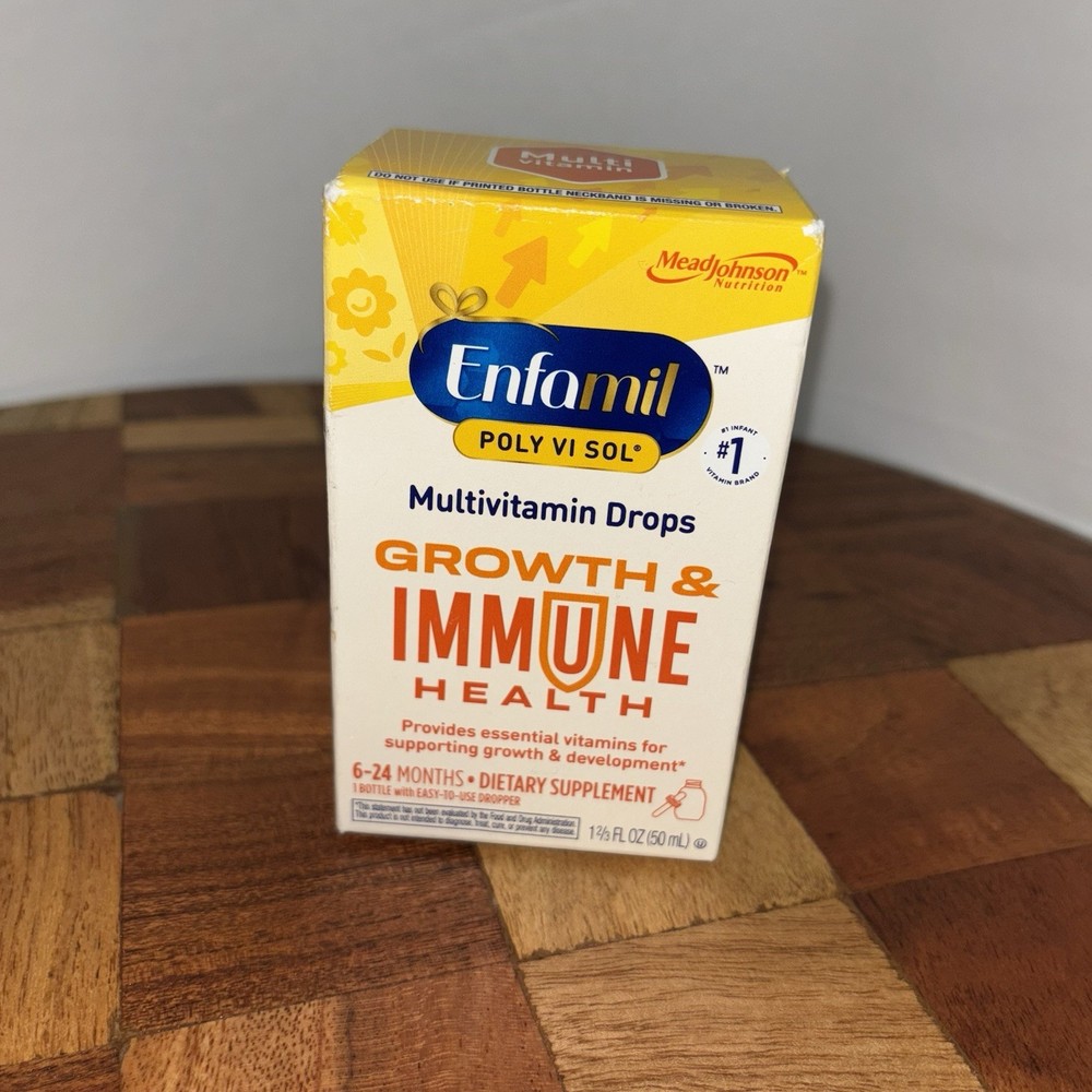 SEALED Enfamil Poly-Vi-Sol Multivitamin Growth And Immune Health Drops