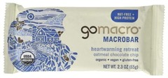 GoMacro Organic Vegan Protein Bar – Oatmeal Chocolate Chip  (2.3 oz – 12 Count)