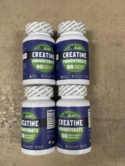 Novaii Creatine Monohydrate 90 Vegetarian Capsules Lot Of 4 Bottles Exp 7/26