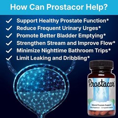 3 bottles Natural Prostate Support Supplement – Non-GMO, Vegan, Gluten-Free
