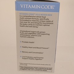 Garden of Life Vitamin Code 50 & Wiser Men Multivitamin 240 Non-GMO Exp 09/2027