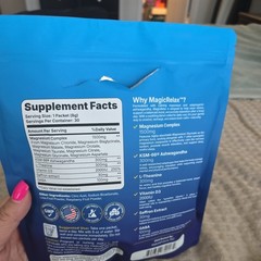 Yesnao MagicRelax Magnesium Supplement 8 In 1 Ashwagandha L-Theanine Raspberry
