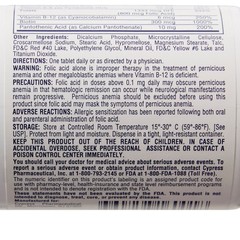 Rena-Vite Vitamin B Tablet 0.8 mg 60258016001 1 Bottle 100 per Bottle