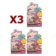 3 Pack Nano Gluta 9000000 Drink Punch Anti-Aging Whitening Skin Collagen Powder