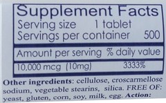 Biotin 10000 mcg, 500 tablets, for hair growth, skin, strong nails, biotin 10mg