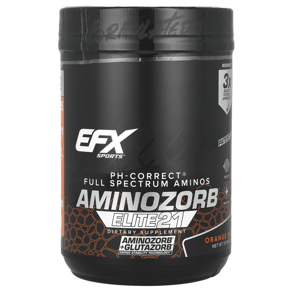 AminoZorb® Elite 21, Orange Splash, 13.76 oz (390 g)