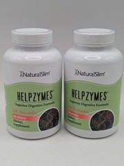 NaturalSlim Helpzymes 2-Pack Digestive Formula Digestive Enzymes Capsules09/2026