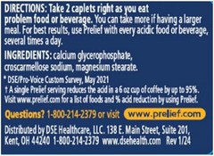 PRELIEF Acid Reducer Caplets Dietary Supplement, 120 Count