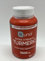 Qunol Turmeric Curcumin Capsules 1500mg Extra Strength Patented Exp 02/29