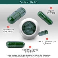 Organic Spirulina and Chlorella Capsules – 90 Capsules