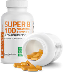 Vitamin B 100 Complex High Potency Sustained Release (Vitamin B1, B2, B3, B6, B9