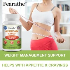 African Mango Capsules 1000 Mg Per Serving Weight Loss Fat Burner 30-120 Pills