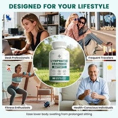 Lymphatic Drainage & Immune Support Supplement Echinacea Horse Chestnut Burdock
