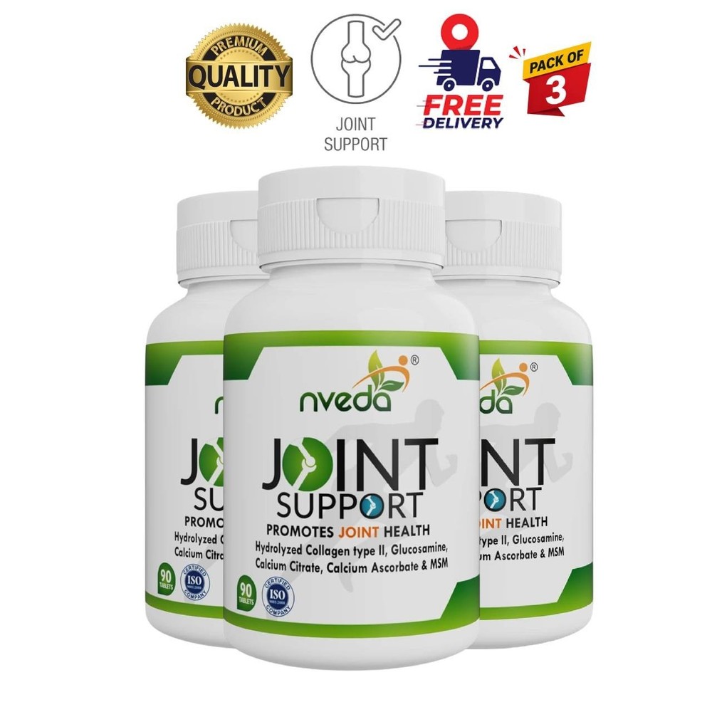 3 Pack N.veda Joint Support Collagen Tablets 90 Count