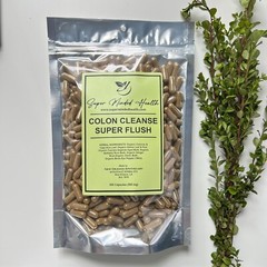 500-Caps Colon Cleanse Super Flush All Organic Herbs Flush Pounds Lose Weight
