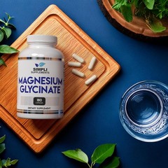 Magnesium Glycinate 400mg per Serving – High Absorption 180 Count (Pack of 1)
