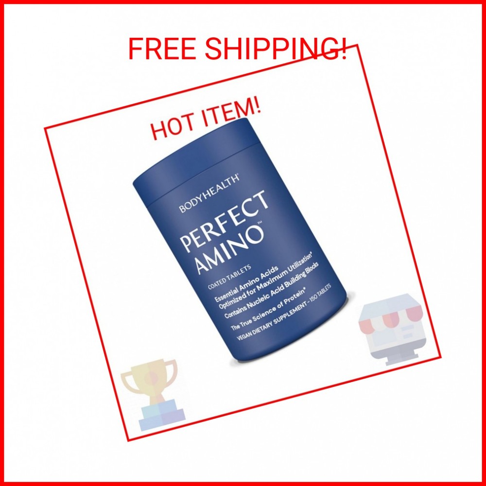 BodyHealth PerfectAmino (150 ct) Easy to Swallow Tablets, Essential Amino Acids