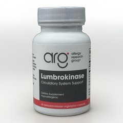 ARG Allergy Research Group LUMBROKINASE 60 cap Exp. 08/2028 Free Shipping NEW