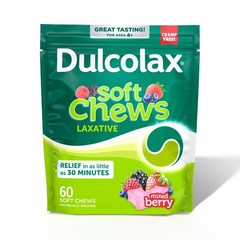 Dulcolax Saline Laxative Soft Chews, Gentle 60 Count (Pack of 1),
