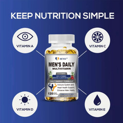 Men Daily Multivitamin Capsule Complex Energy Boost Prostate Health Function Cap