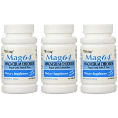 Mag64 Magnesium Supplement Tablets 60 Count (Pack of 3) – Bone & Nerve Support