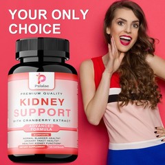 Kidney Support – with Cranberry, Astragals – Kidney Detox and Bladder Cleanse