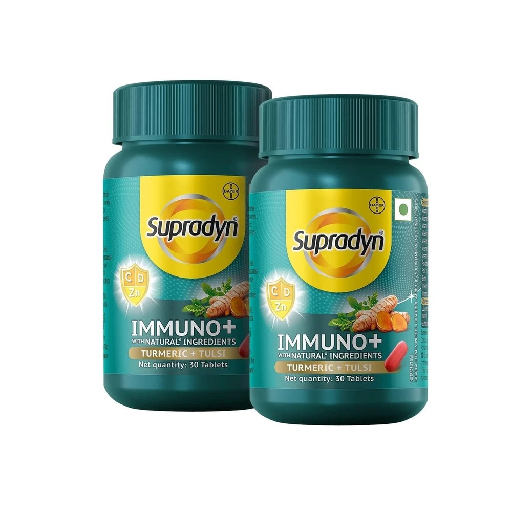 2 Packs x Supradyn Immuno+, Multivitamin, Natural immunity booster (60 Tabs) SF
