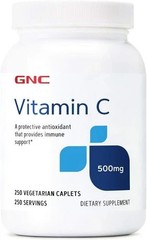 4 PACK GNC Vitamin C 500mg, 250 Caplets, Provides Immune Support