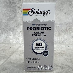 Solaray Mycrobiome Probiotic Colon 50 Billion CFU 30 VegCaps Exp-09/2026+