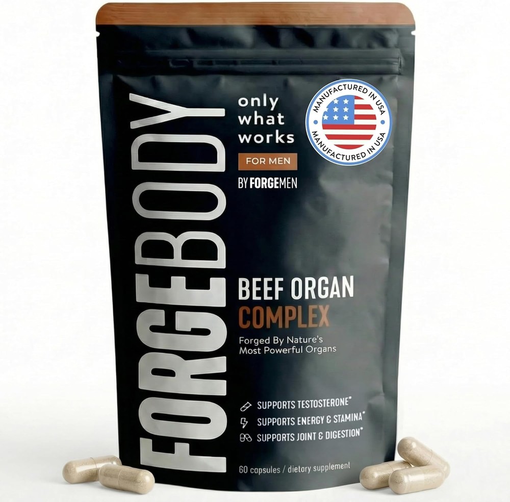 FORGEBODY® Beef Organ Complex Capsules [1 Month] – 100% Grass Fed Beef Organ Sup