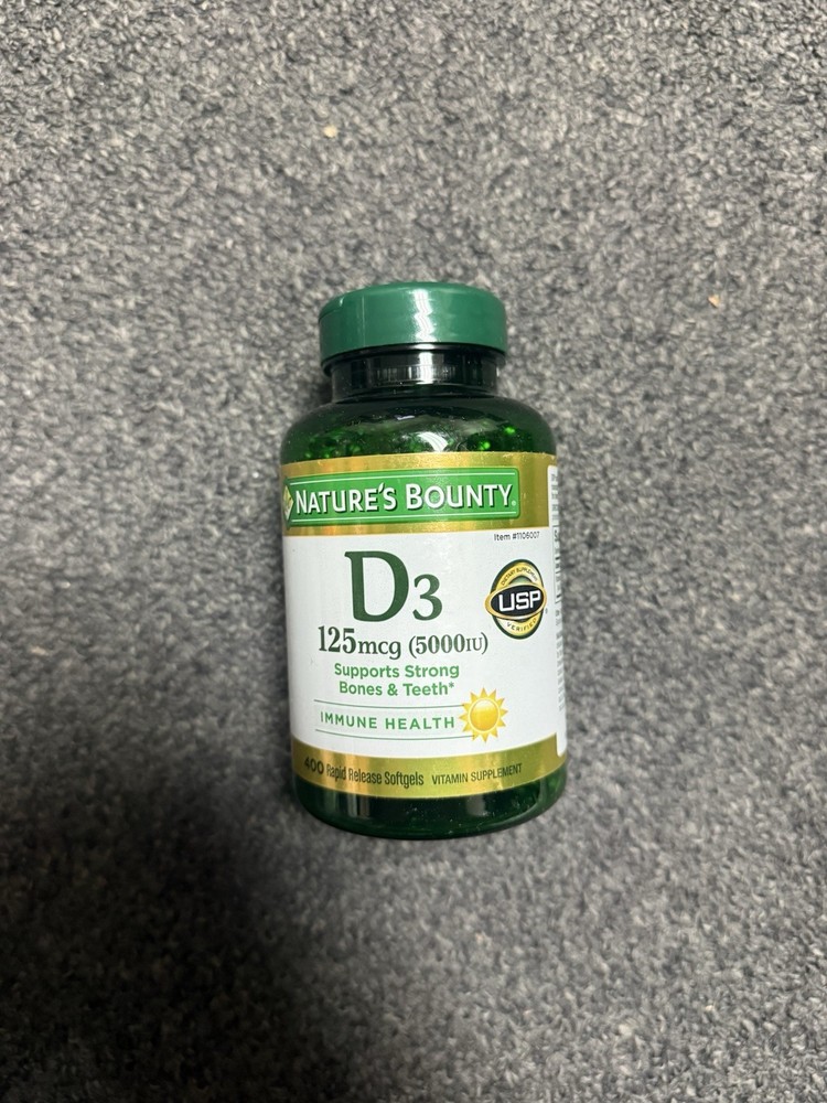 Nature’s Bounty 67959 Vitamin D3 Suppliments – 400 Softgels