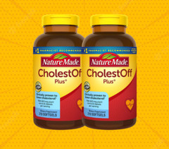 2 Pack Nature Made CholestOff Plus 900 mg 210 Softgels Lower Cholesterol