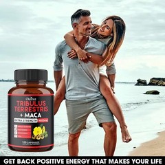 Tribulus Terrestris+Maca Improve Energy Endurance Support Movement 30-120 Pills
