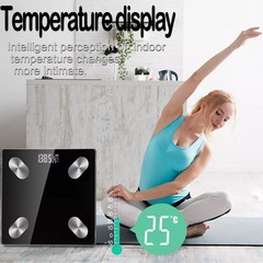 Balanza Bluetooth Para Peso Corporal Bascula Medidor De Grasa Digital Personas