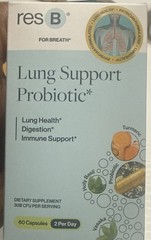 resbiotic resB Lung Support Probiotic Supplement – Lung Health Supplement NEW
