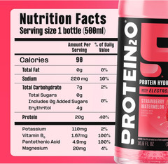 Protein2o Clear Whey Protein & Electrolyte Drink, Variety Pack, 12 Bottles